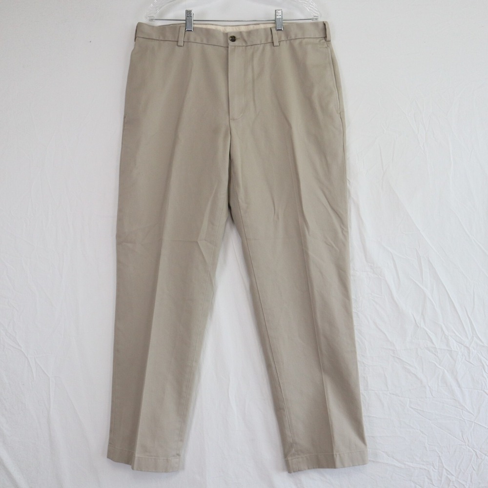 Brooks Brothers Pants Mens 38x32 Clark Advantage Chino Business Casual Tan Khaki